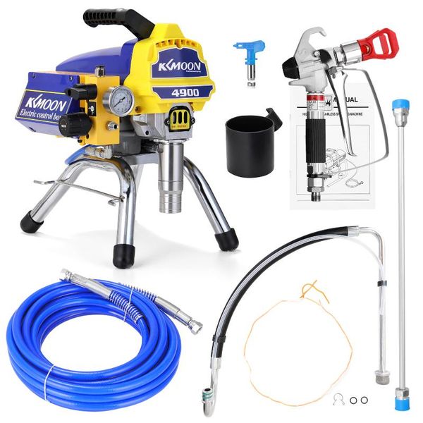 

ta-4900 plunger type paint sprayer professional high-pressure airless spraying machine electric spray gun painting tool guns