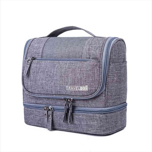 

dry and wet separation cosmetic bag travel organizer waterproof wash large capacity nylon make up
