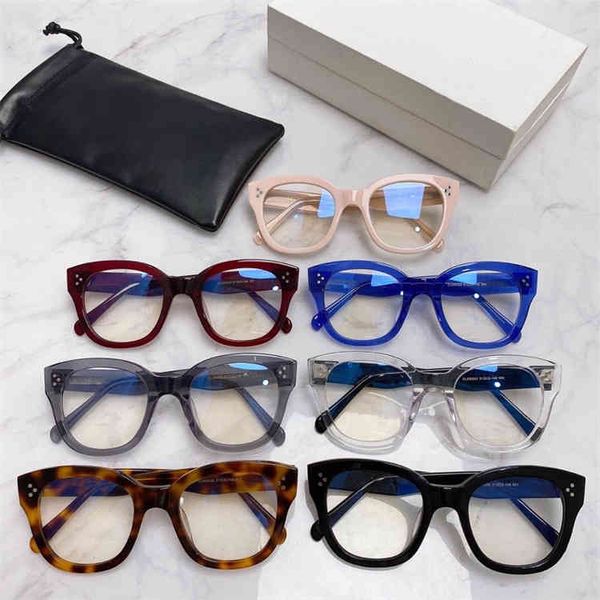 

2022 factory wholesale family personalized flat myopia glasses net red same round frame 500322, White;black