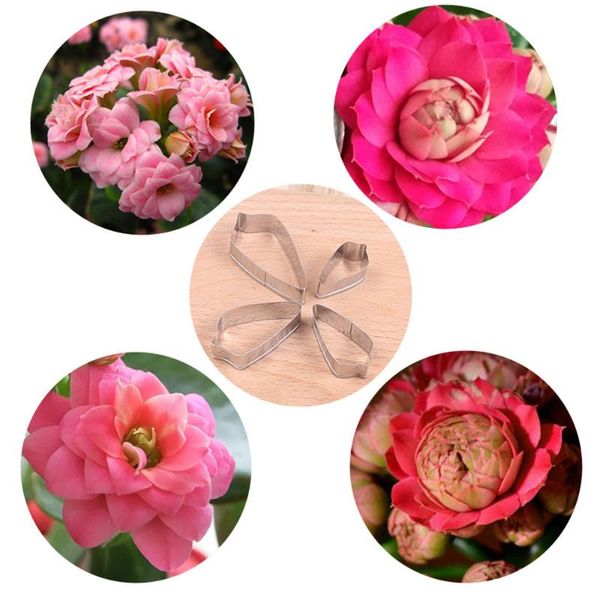 

baking moulds 4pcs/set flower petal cookie cutters mold stainless steel cake biscuit fondant sugarcraft icing kitchen tools