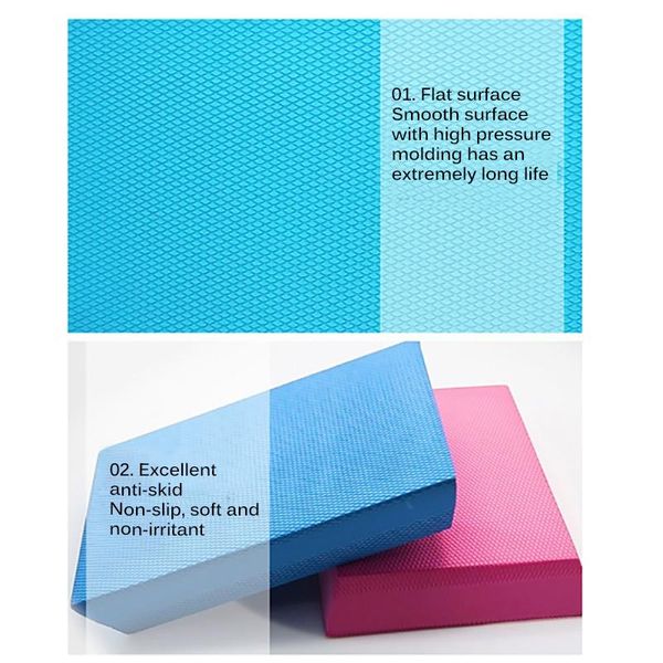 

yoga mats fitness gymnastics train pad non slid waist ankle knee rehabilitation foam block training cushion