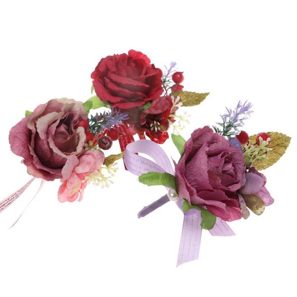 

decorative flowers & wreaths artificial flower brooch creative personality wedding jewelry 3