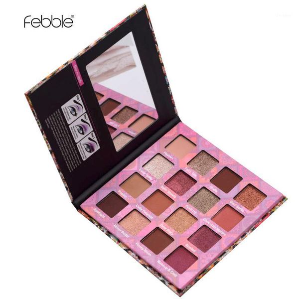 

febble brand 16 colors eyeshadow palette potato mashed wet eye shadow powder matte shimmer pigmentation long-lasting makeup1
