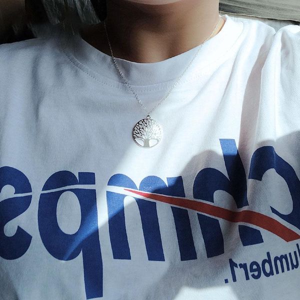 

pendant necklaces lovr tree of life crystal round small necklace silver color bijoux collier elegant women jewelry gifts drop