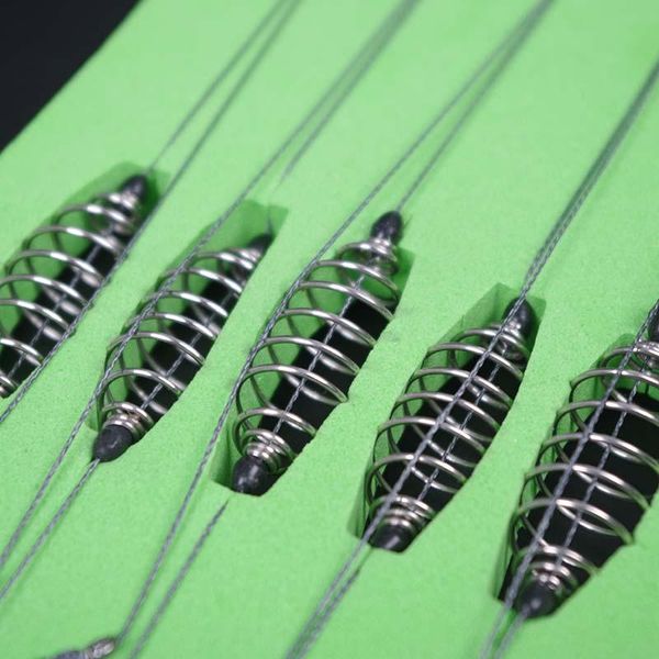 

pcs/set double-hook fishing line steel barbed carp hooks bait feeder accessories ya88