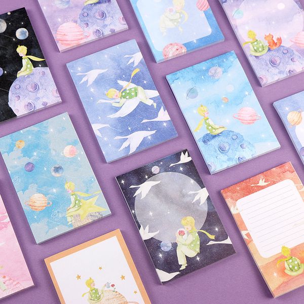 

60 Sheets/pack Little Prince Memo Pad Kawaii Memo Pad Bookmark Planner Paper Stickers Sticky Notes Stationery Notepad