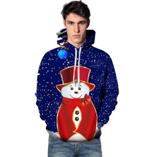 

mens womens hoodies fashion christmas sweater 3d print sweatshirts pullover jumper streetwear oversize hooded sweatshirt 2021, Black