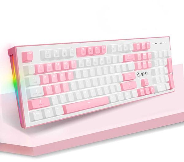 

mechanical keyboard green axis desknotebook computer office typing wired keyboards