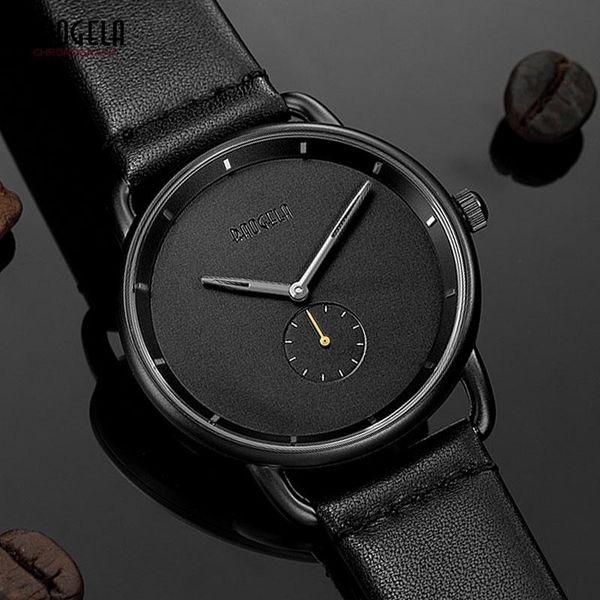 

wristwatches baogela men's simple quartz watches fashion casual minimalism analogue wristwatch for man leather strap 1806black, Slivery;brown