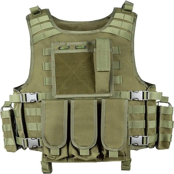 

hunting jackets vest tactical onboard swat fishing paintball military army armored size adjustable, Camo;black