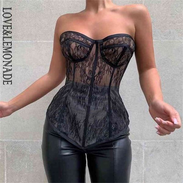 

love&lemonade tube lace material bodycon lm98091 210407, White