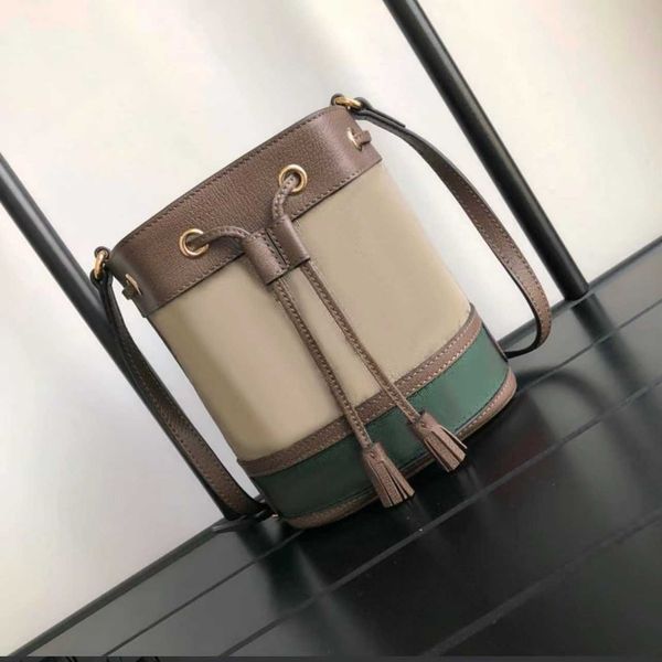 

bucket bag ophidia luxurys designer bags women handbags 15.5cm 26cm shoulder bag vintage classic drawstring tassel fashion lady leather cros