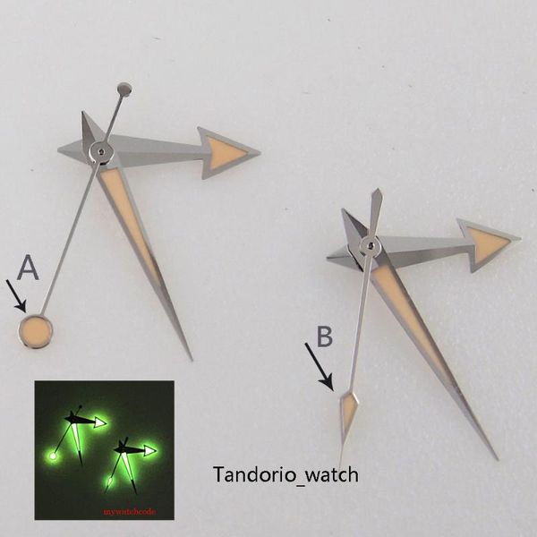 

repair tools & kits for nh35 nh36 miyota 8215 821a 8205 mingzhu 2813 eta 2836 movement watch hands needles set parts green luminous