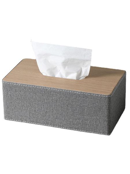 

tissue boxes & napkins creative home paper box living room nordic simple light luxury dispenser leather rangement household eg50zj