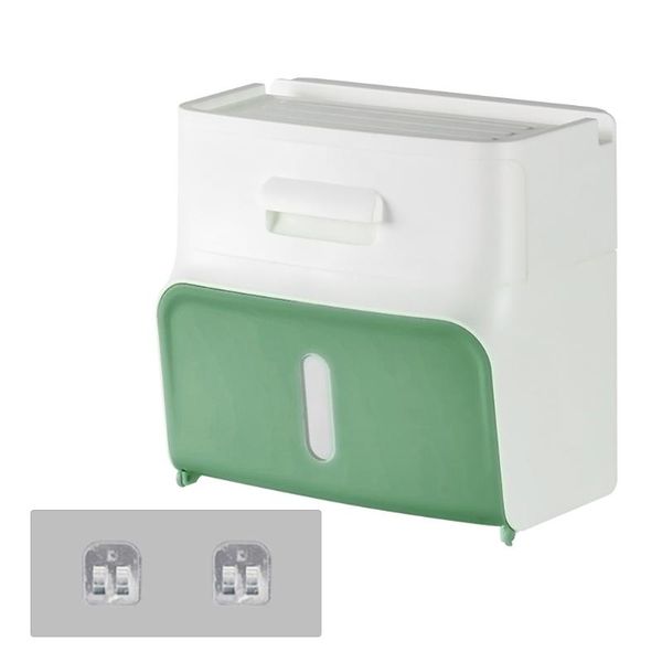 

toilet paper holders roll holder shower punch with storage drawer adhesive wall mount home shelf accessories tissue kitchen