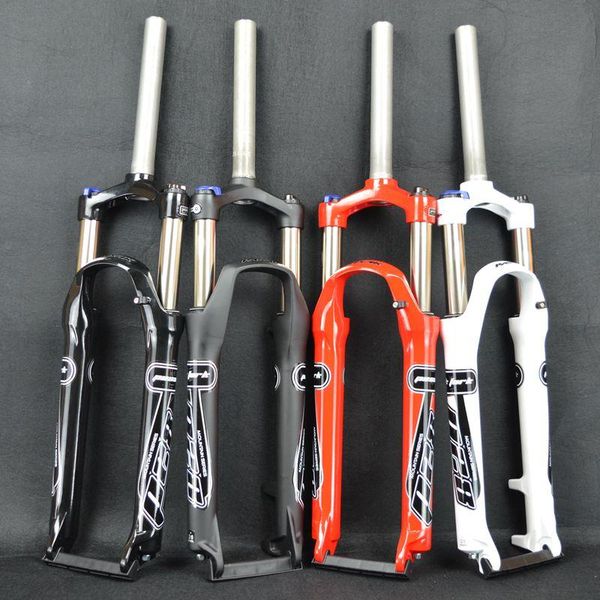 

bike forks pasak bicycle fork 26inch mountain bikes 26" suspension mtb manual contorl alloy disc brake oil 9mm qr