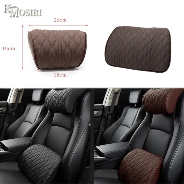 

seat cushions car neck headrest backrest pad 3d memory foam pillow head pain relief travel support breathable cushion auto