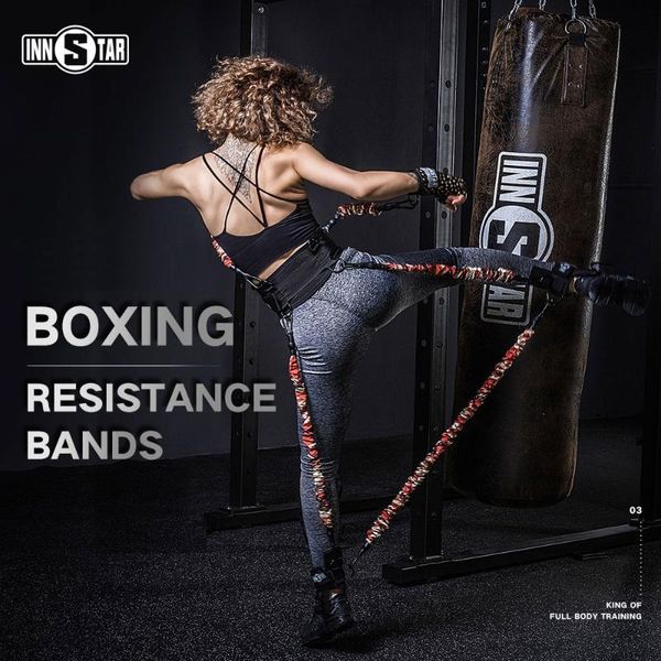 

boxing jumping training rubber resistance bands for fitness fullbody arm leg strength deadlift home gym weightlifting
