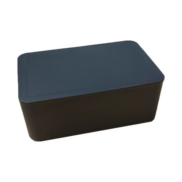 Feuchttücher-Spenderhalter mit Deckel, schwarze staubdichte Aufbewahrungsbox für Taschentücher für Zuhause, Büro, Geschäft 210818