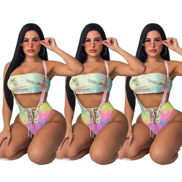 

98053 two 2020 bikini summer piece new suit, White;black
