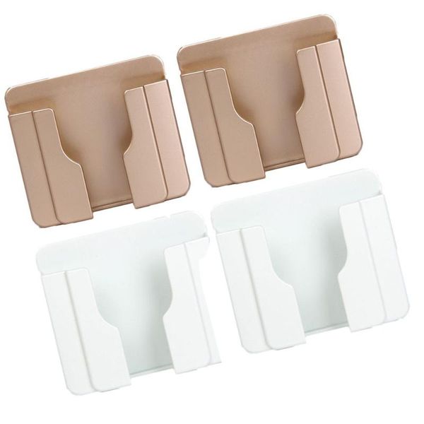 

cell phone mounts & holders 4pcs el shelf practical durable wall mount stand adhesive charging holder bracket