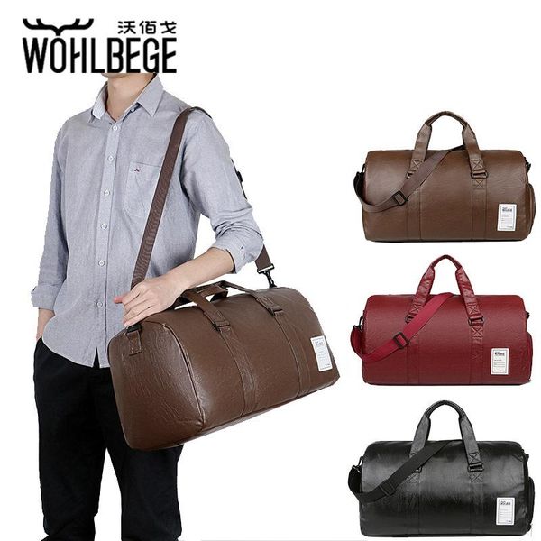 

duffel bags travel bag men's fitness waterproof handbag pu sports