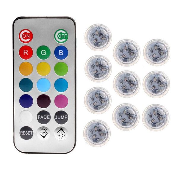 

strings 120pcs/lot 3smds tea light remote controlled floralytes submersible candle lamp w/controller wedding party vase decor-multicolor