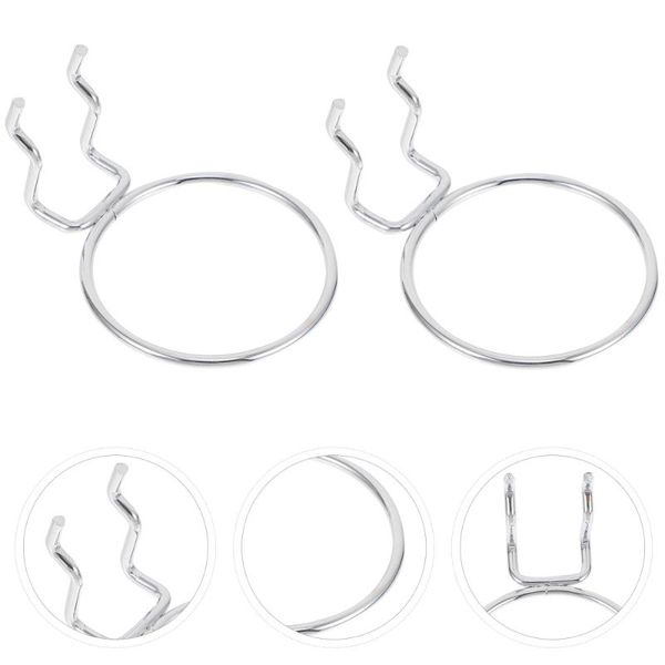 

hooks & rails 4pcs pegboard rings display board hanging cup hanger