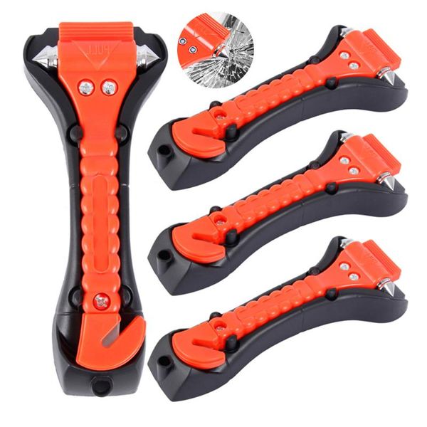 

hand tools 4 pcs 2 in 1 mini car safety hammer life saving escape emergency seat belt cutter window glass breaker rescue hammers