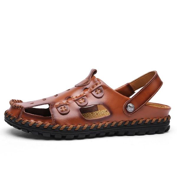 

sandals 2021 sandale masculina erkek mens sandalet roman sandal zandalias fashion casual beach men deportivas sandalen safety, Black