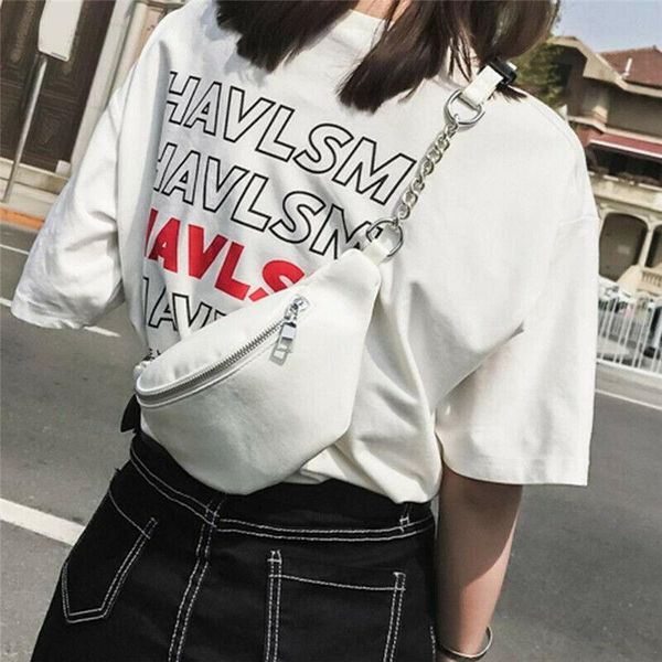 

brand fashion bum bag fanny pack travel waist festival money belt pu leather black white pouch for dating holiday shopping bags