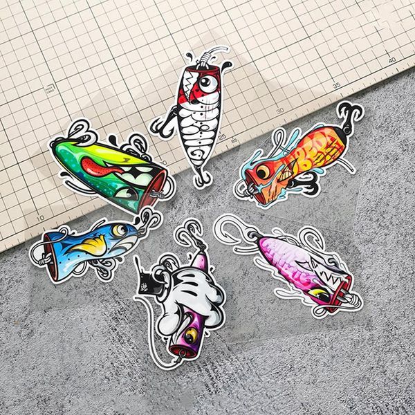 

gift wrap fishing box rock sea stickers reflective waterproof modified outdoor car fuel tank cap decoration diy