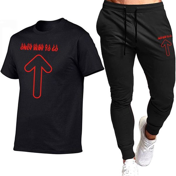 

men's tracksuits 2021 summer fashion casual brand suit track sportswear short-sleeved t-shirt 2-piece set, Gray