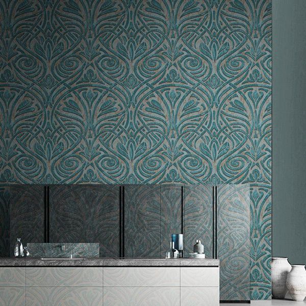 

wallpapers wallpaper 3d european waterproof moisture-proof retro lines wear-resistant non self adhesive canvas