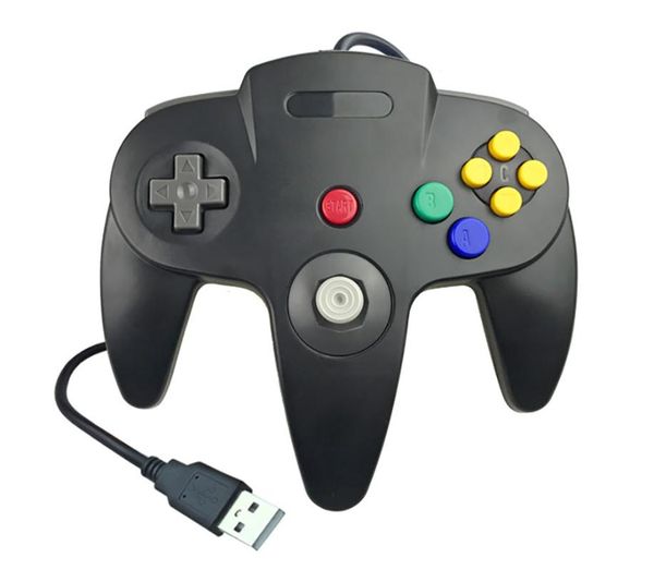 

game controllers & joysticks 50pcs/lot gamepad wired controller joypad for gamecube joystick accessories n64 pc computer