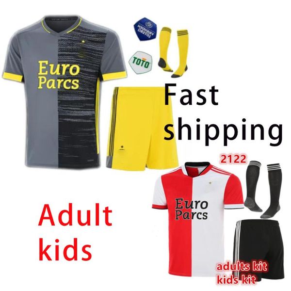 

men's casual shirts feyenoordes grey adults kids kit home away 21 22 sinisterra v.persie berghuis vilhena jorgensen 2021 2022 red shirt, White;black