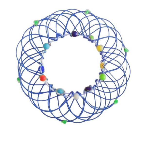 

decorative objects & figurines 2021 decompression flexible basket soft steel magic iron ring ornament art metal interactive toys kids one pi
