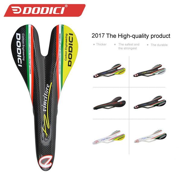 

bike saddles dodici bicycle 3k matte carbon fiber saddle breathable cushion ultra light seat mtb road