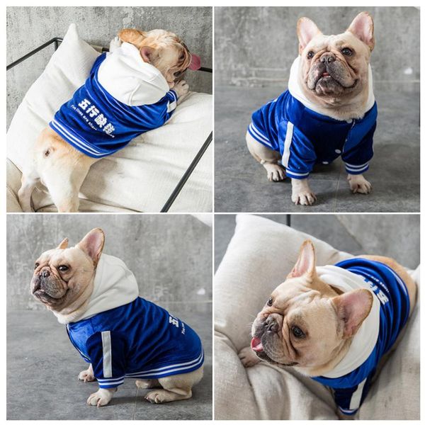 

winter pet costumes thickened warm cotton clothes small dog costume novel size sapphire blue cat