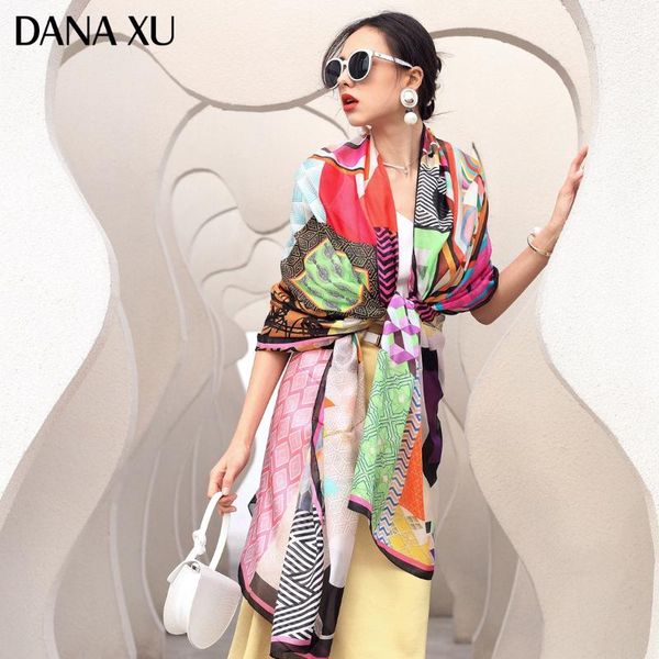 

scarves 2021 foulard femme silk scarf women flower summer beach blanket bandana muslim hijab, Blue;gray