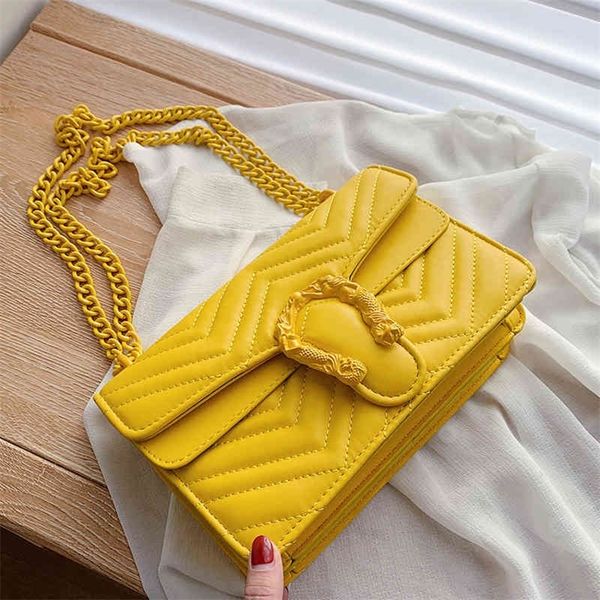 

70% off deals online new fashion candy color one shoulder chain bag in autumn