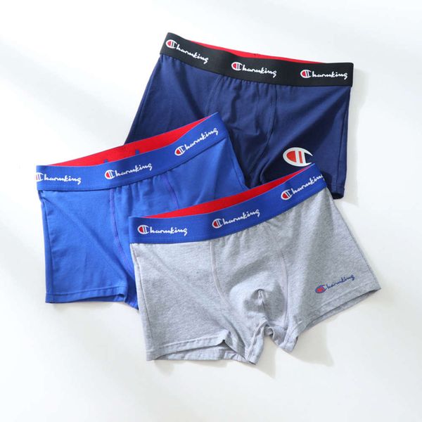 

men's boxer pes and boxers pure cotton boxer youth sports trend personality sao men's breathable loose pants, Black;white