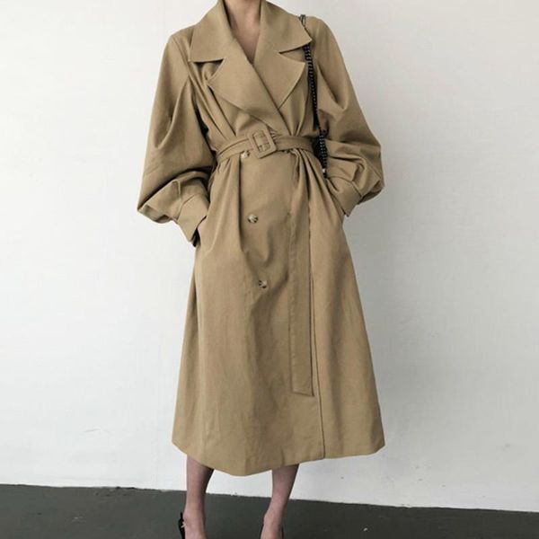 

women's trench coats coat, Tan;black