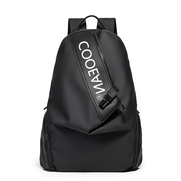 

2021 new simple korean student schoolbag men's backpack fashion leisure waterproof outdoor