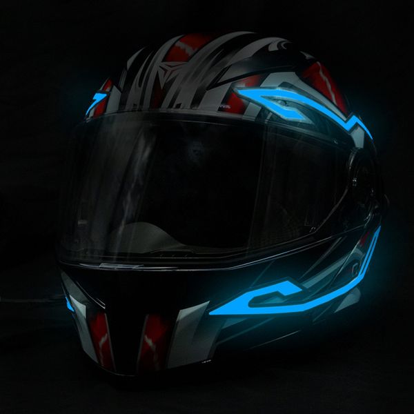 

2021 motorcycle helmet luminous strip led cold light sheet for night riding