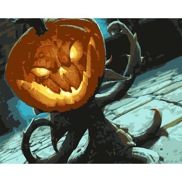 

paintings frame halloween abstract diy painting by numbers kits acrylic paint on canvas modern wall art picture for home decors