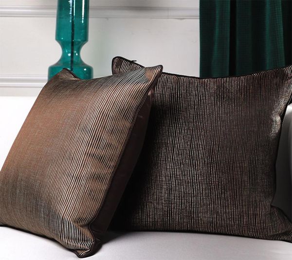 

cushion/decorative pillow fashion cool beige black coffee stripes decorative throw pillow/almofadas case 45 50,simple modern cushion cover h
