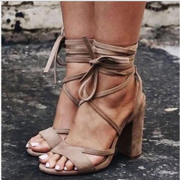 

summer high with bandage sandals will code women's shoes, Black