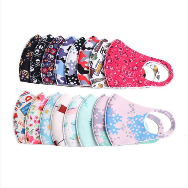 

masks printed thin thick ice silk breathable children's star for men and women