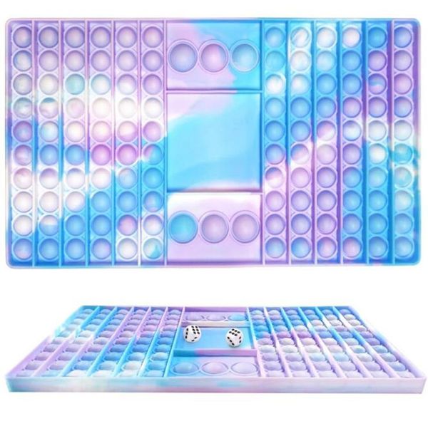 

fidget push desktoy push puzzle tabledecompression tie-dye chess board finger bubble sensory educational toys 2021 fy2760